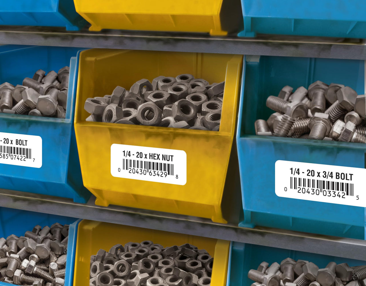 Avery Durable White Cover Up ID Labels for Laser Printers, 0.67 x 1.75, Pack of 3000 (61533) 2/3" x 1-3/4" Label