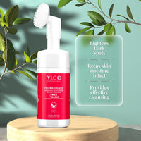 VLCC Pro Radiance Skin Brightening Foaming Face wash - 100ml | Reduce Melanin, Lighten Dark Spots, Cleanses Skin, and Evens Out Skin Tone | With Acai Berry, Nutmeg oil, and D-White complex.