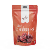 Berries And Nuts Fresh Cranberries 400 Grams Pouch|Dehydrated Cranberries, Antioxidant Rich, Immunity Booster|2 Pack Of 200 Grams