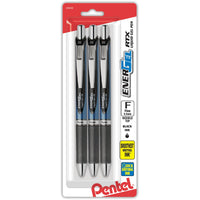 Pentel® EnerGel® Deluxe RTX Retractable Pens, Needle Point, 0.5 mm, Assorted Barrels, Black Ink, Pack of 3 3 Count (Pack of 1)