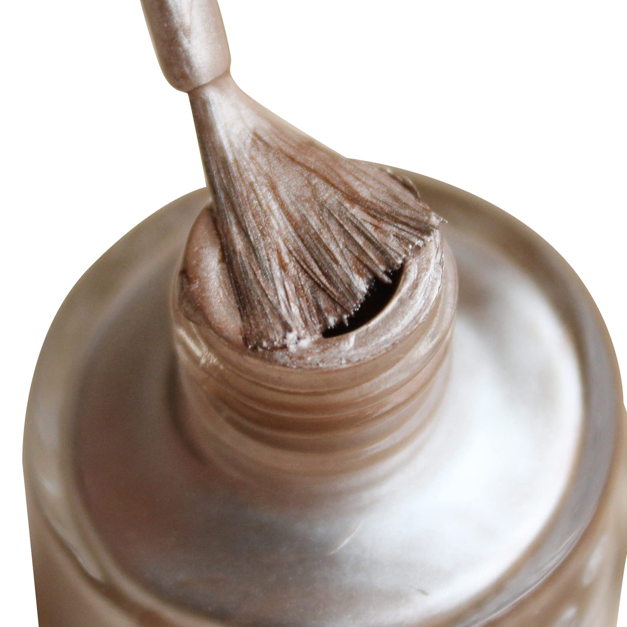 DeBelle Gel Nail Polish Chrome Beige (Metallic Beige Nail Paint)|Non UV - Gel Finish |Chip Resistant | Seaweed Enriched Formula| Long Lasting|Cruelty and Toxic Free| 8ml