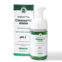 NOURRIR CleanseMe Green Dew Foaming Face Wash | 100ML | Enriched With Glycolic Acid & Nutmeg Oil | Acne Freedom |