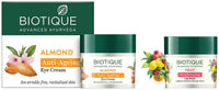 Biotique Bio Fruit Whitening Lip Balm, 12g And Biotique Bio Almond Soothing And Nourishing Eye Cream, 15g