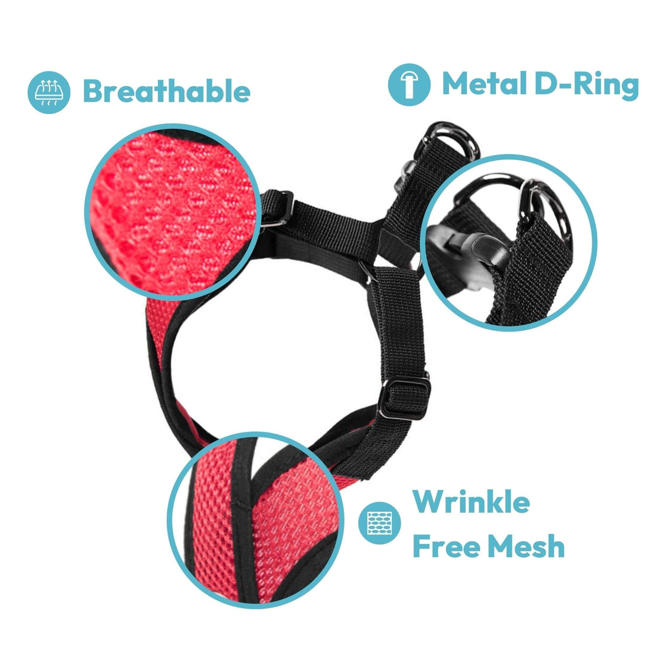 Gooby Comfort X Step in Harness - Blue, Medium - No Pull Small Dog Harness Patented Choke-Free X Frame - Perfect on The Go Dog Harness for Medium Dogs No Pull or Small Dogs for Indoor and Outdoor Use