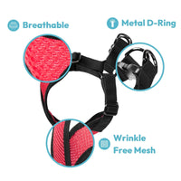 Gooby Comfort X Step in Harness - Blue, Medium - No Pull Small Dog Harness Patented Choke-Free X Frame - Perfect on The Go Dog Harness for Medium Dogs No Pull or Small Dogs for Indoor and Outdoor Use