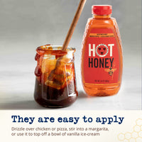 Savannah Bee Company Hot Honey Gluten Free and 100% Pure Honey Infused with Sweet Wildflower Honey and Heat from Scotch Bonnet and Habanero Peppers 24 oz