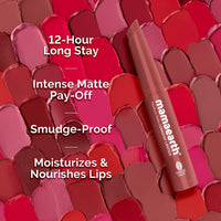 Mamaearth Moisture Matte Longstay Mini Lipstick with Avocado Oil & Vitamin E for 12 Hour Long Stay-01 Carnation Nude - 0.7 g