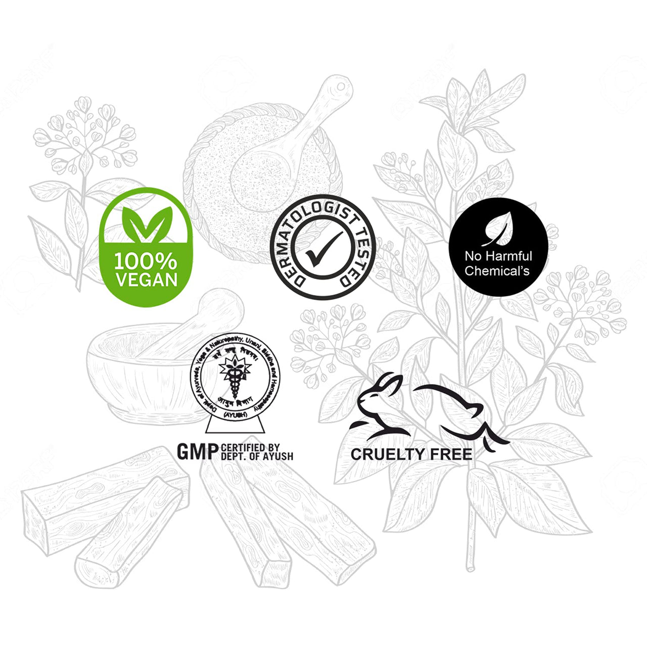 Khadi Organique Natural Herbal Chandan Haldi Soap Pack of 4