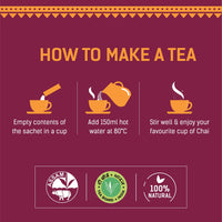 Chaayos Instant Tea Premix-Kesar-Regular Sugar (15 Sachets)|100% Natural Saffron|Kesar Chai|Masala Chai|Assam Tea|Desi Chai|Flavoured Tea|Premix Tea|Tea Mix Instant Sachets,390 Pounds - Assam, Powder