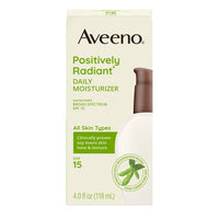 Aveeno Positively Radiant Liquid Skin Daily Moisturizer Spf 15, 4 Ounce