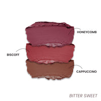 LAMIOR Blurry Fudgy Lip Tint - Combo of 3, Shade - Bitter Sweet | Ultra Velvety Matte | Transfer Proof & Hydrating Formula | Long-Lasting Lip Tint with Cushion Applicator | Vegan & Cruelty-Free