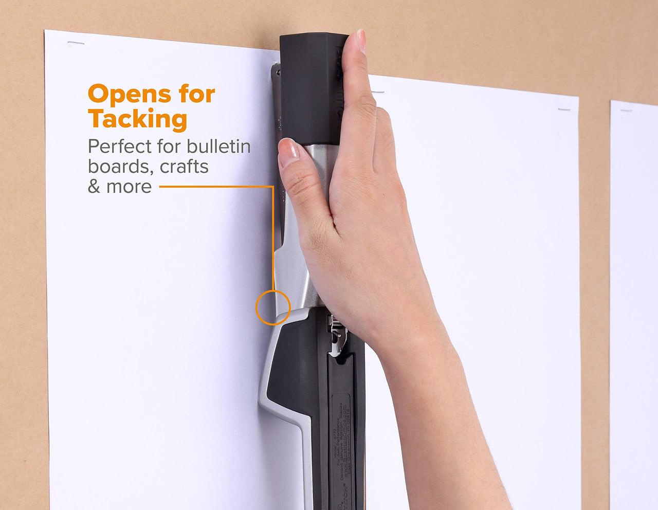 Bostitch Office Epic All Metal 3 in 1 Stapler, 25 Sheet Capacity, with Integrated Remover & Staple Storage, Silver (B777R-SLV)