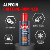 Alpecin C1 Caffeine Anti Hair Fall Shampoo 3x250ml | Scalpe Shampoo for Hair Fall Control | Natural Hair Growth Shampoo Strengthen Hair Growth and Reduces Hair Loss