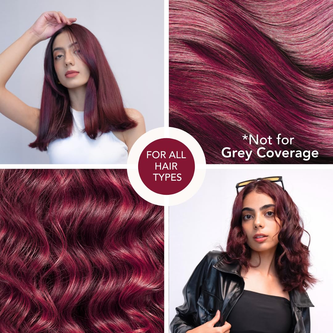 paradyes No Bleach Ruby Rush Glossy Hair Tint, Ammonia-Free Formula For Natural Black Hair, Visible On Natural Black Hair, Includes Anti-Fade Conditioner For Long-Lasting Shine, 1 Count