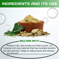 INDUS VALLEY Bio Organic Non-Toxic Aloe Vera Gel and Multani Mitti Powder | Healing Clay - for Acne, Scars, Glowing & Radiant Skin Treatment (175ml + 200g)