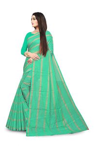 Amazon Brand - Anarva Soft Heavy & Cotton Silk Sarees for women, Beautiful saree free size with unstitched Blouse Piece