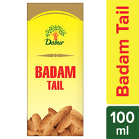 Dabur Badam Tail : Sweet Almond Oil | Rich in Vitamin -E for Healthy Skin , Hair and Body - 100ml