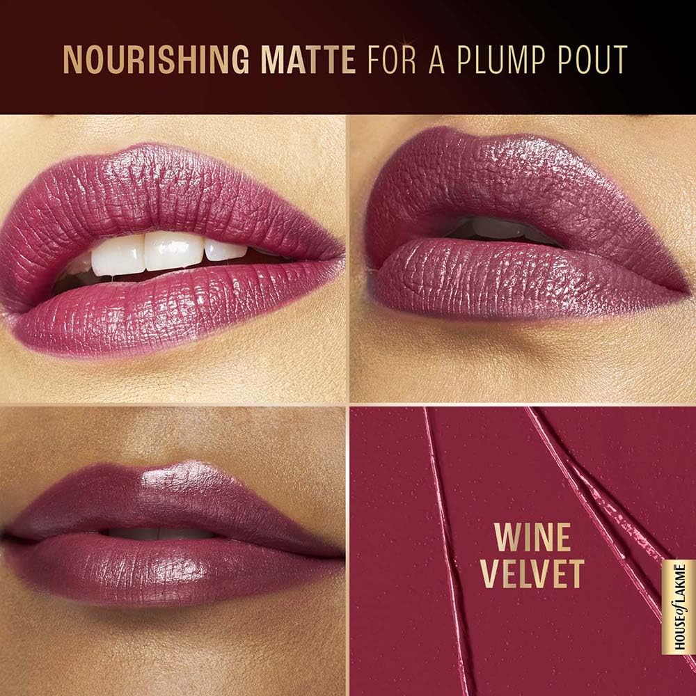 Lakmé Lipstick Wine Velvet (Matte)