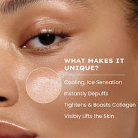 Hyphen Ice Dunk Cooling Face Mask with 31% Skin Cooling Actives | 3% Caffeine for Skin Firming, De-puff & Pore Minimizing | Collagen Boost Cryo theraphy For Glowing Skin- 50gm