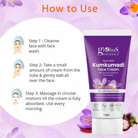 Globus Naturals Ayurvedic Kumkumadi Skin Lightening Face Cream, Chemical Free, Paraben Free, Suitable For All Skin Types, 50gm (Pack of 2)