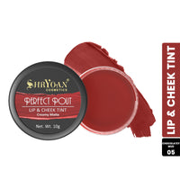Shryoan Perfect Pout Lip and Cheek Tint Creamy Matte| Matte Lip & Cheek Tint with Easily Blendable and Light Weight, & Cruelty-Free (10g) (Shade 05)