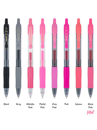 Pilot, G2 Premium Gel Roller Pens, New Mean Girls Movie-Inspired 8 Pack Pouch, Fine Point 0.7 mm, Assorted