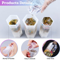 LET's RESIN Crystal Tower Resin Molds, Large Crystal Point Silicone Molds for Resin, 3 Different Sizes Epoxy Resin Molds for DIY Resin Flowers Crystals, Faux Quartz Healing Crystal, Home Decors