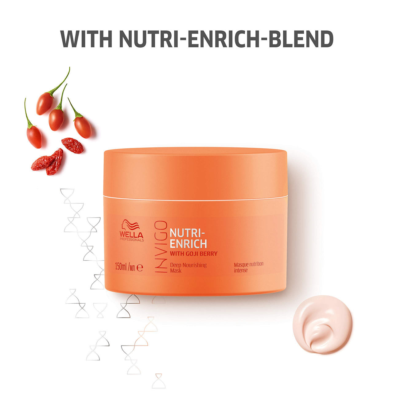 WELLA Professionals Invigo Nutri Enrich Deep Nourishing Mask (For Dry And Damaged Hair) 150 Ml And Shampoo (For Dry And Damaged Hair) 250 Ml Combo,2 Count