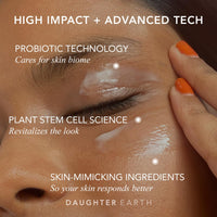 DAUGHTER EARTH Under Eye Serum With Triphala & Apple Stem Cells | Helps with Puffiness Lines | Hydrated Firm & Supple Skin | Vegan | Skin Care Revitalizes The Look | 15ml