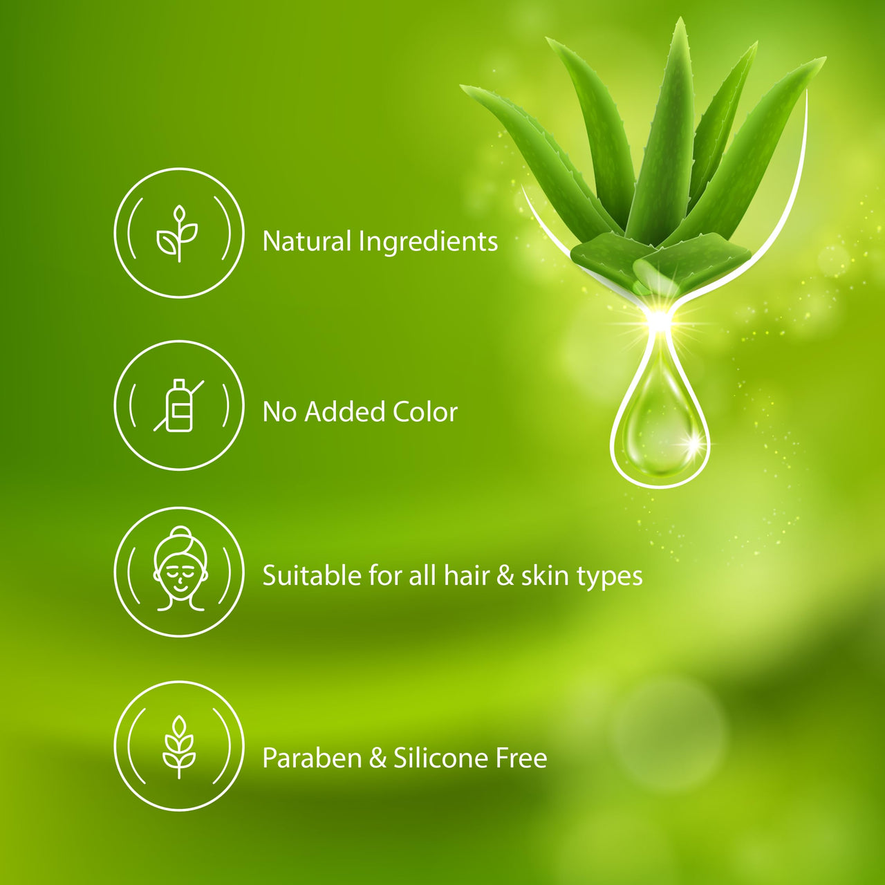 Vitro Aloe Vera Gel for Face, Skin and Hair - with Vitamin E, Rosemary Extract, Cucumber Extract and Aloe vera Juice - 100ml