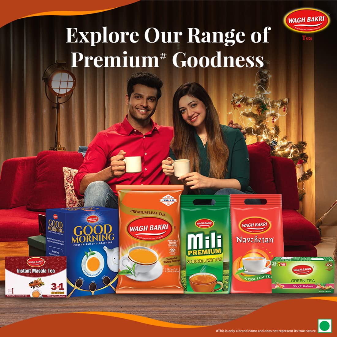 Wagh Bakri Premium Leaf Tea Pack, 1Kg, Assam