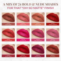 Just Herbs Ultra Matte Bullet Lipstick Nourishing Non Drying and Long Stay Lipsticks for Women 4 g (Bare Romance)