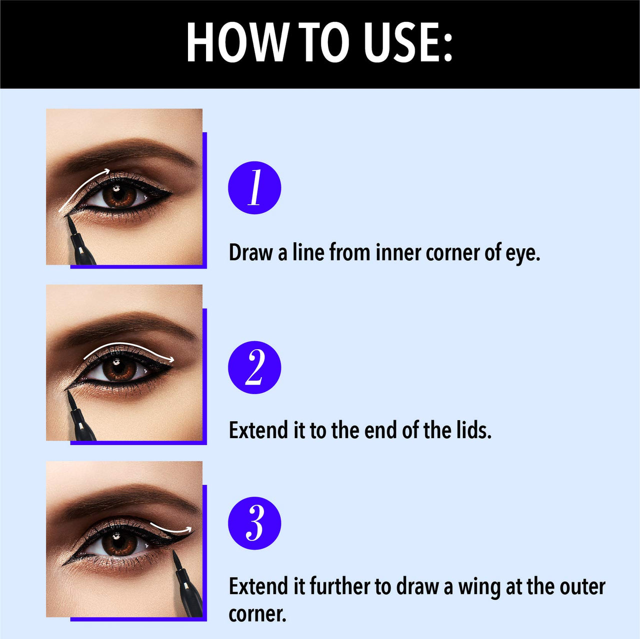 Blue Heaven Intense Eyeliner Pencil Easy Sketch, Black, 1Ml Matte Finish (Pack Of 2)