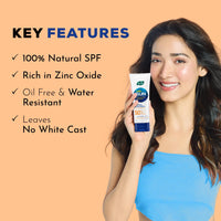 Joy SPF 50 PA++++ Mineral Sunscreen For Oily Skin with 100% Natural SPF & Zinc Oxide 50ml | Oil Free, Lightweight & Zero White Cast | Chemical Free Sunscreen For Men & Women