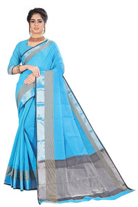 Amazon Brand - Anarva Soft Heavy & Cotton Silk Sarees for women, Beautiful saree free size with unstitched Blouse Piece