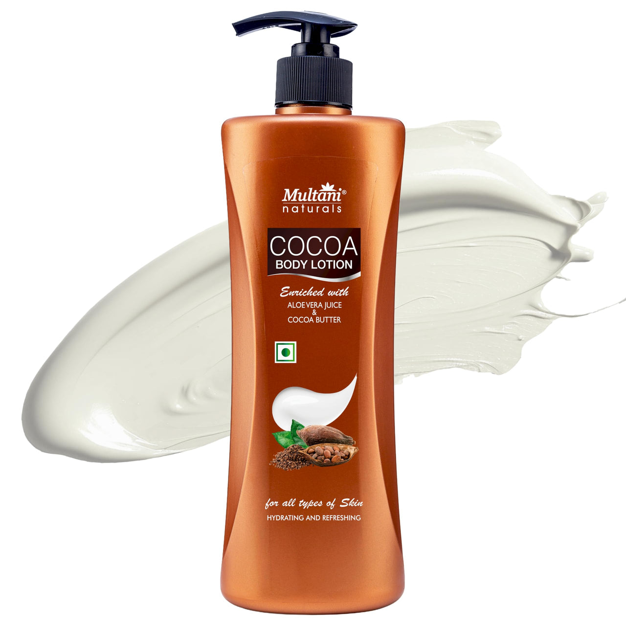 Natural BMultani Naturals Cocoa Body Lotion | Moisturising Body Lotion for Women & Men | Hydrating & Refreshing | Helps in Dryness Reduction & Softens The Skin | Paraben & SLS Free | 400 ML