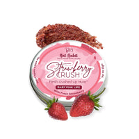 Nat Habit Lip Scrub, Strawberry Crush Lip Mura, Lip Mask For Baby Pink Lips, Discoloration, & Dark Lips Lip Care, Chemical & Preservatives Free (Pack of 1, 20 gm)