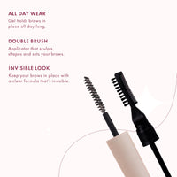 Rufa Beauty FixMyBrow + Hair Gel Clear Strong-Hold Gel for Brows & Flyaway Control | non sticky & non greasy | perfect for everyday use | for sleek bun and lifted eyebrows | eyebrow gel | hair finishing stick | anti frizz baby hair fixer | feathered eyebr
