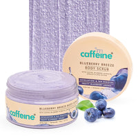 Mcaffeine Blueberry Breeze Body Scrub for Glowing Skin With Coffee, Apricot & Shea Butter | Removes Tan, Nourishes, Moisturizes | Exfoliating Scrub | Fruity Aroma for Men & Women - 175G