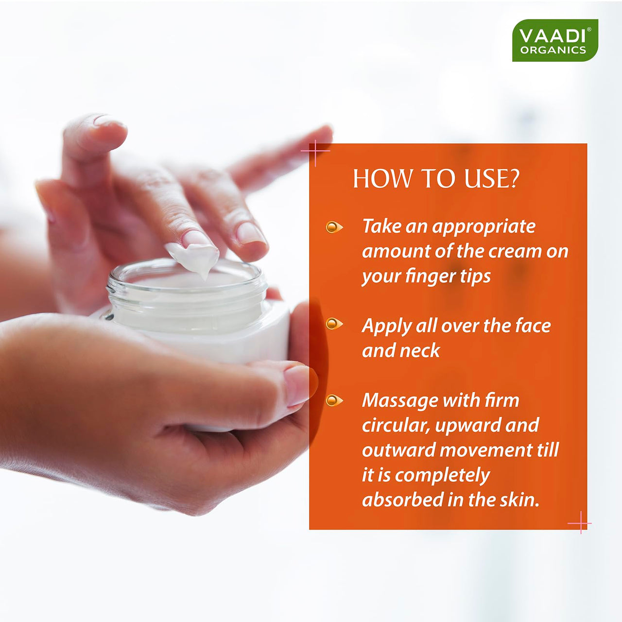 Vaadi Herbals Skin Whitening Safrron Massage Cream - 25 gms