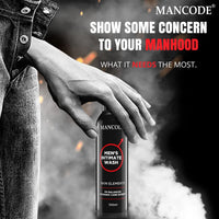Mancode Intimate Wash For Men - Pack of 2 x 100ml with Tea Tree Essential Oil Ayurvedic & Natural Personal Intimate Hygiene Prevents Itching Irritation & Dryness Caused By Sweating Ball Wash for Men.