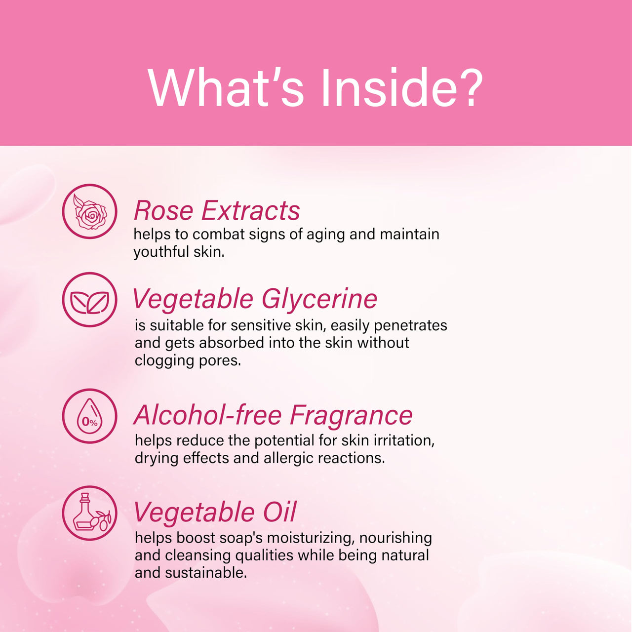 Raissa Bath Soap, 125g (Pack of 6) Nawabi Gulaab, Lavender Love and Mysore Mallige | Alcohol-Free Fragrance | No Harsh Chemicals -Jasmine, Rose and Lavender Fragrances