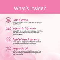 Raissa Bath Soap, 125g (Pack of 6) Nawabi Gulaab, Lavender Love and Mysore Mallige | Alcohol-Free Fragrance | No Harsh Chemicals -Jasmine, Rose and Lavender Fragrances