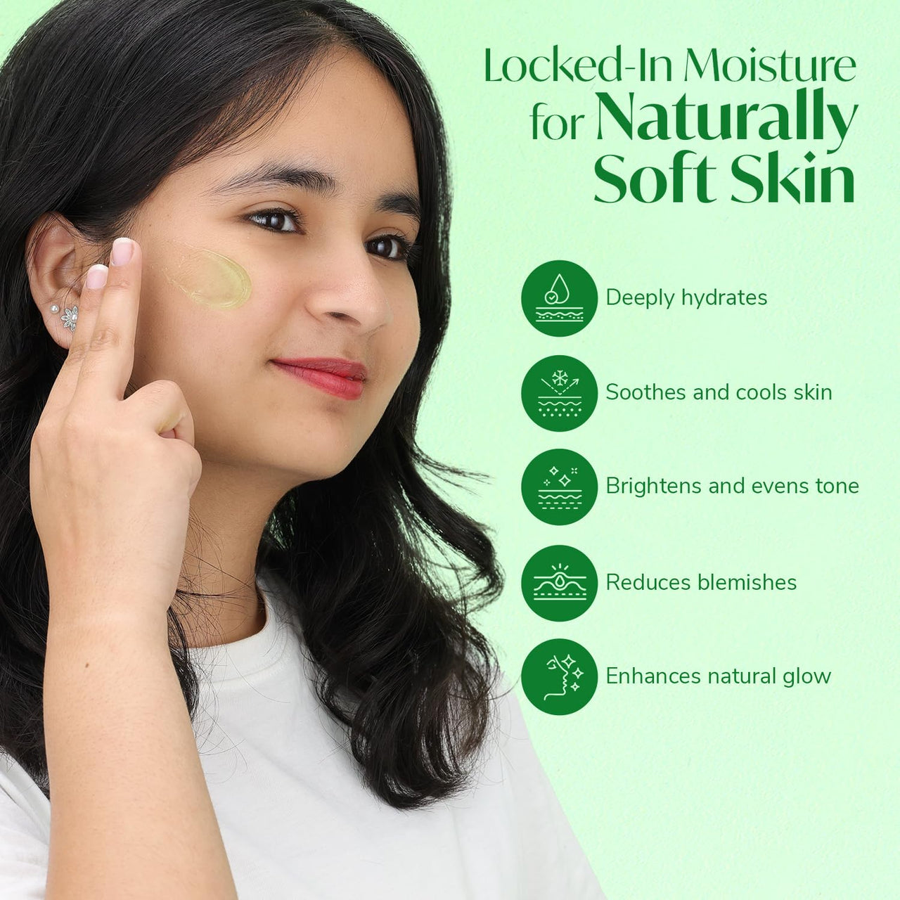 Meglow Aloe Vera Gel for Intense Hydration | Get Soft, Smooth & Nourished Skin | Pure Aloe Vera Gel with Cucumber Extracts | Naturally Hydrating & Skin Moisturizing Gel Pack of 3 (125g each)