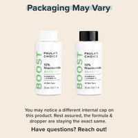 Paula's Choice BOOST 10% Niacinamide Booster, Vitamin B3, Vitamin C & Licorice Extract Serum, Pore Minimizer, Full Size 20 ml