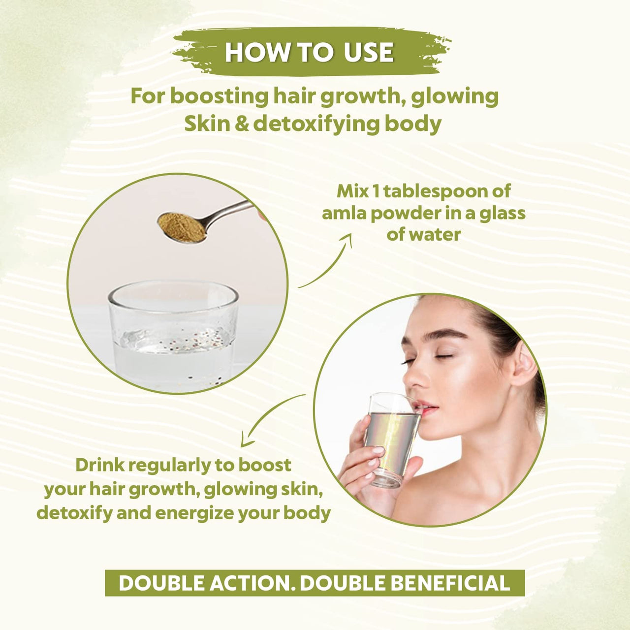 INDUS VALLEY 100% Organic Amla Powder | Indian Gooseberry Powder | Phyllanthus emblica | Natural and Fresh For Healthy Hair (100g*2=200g)