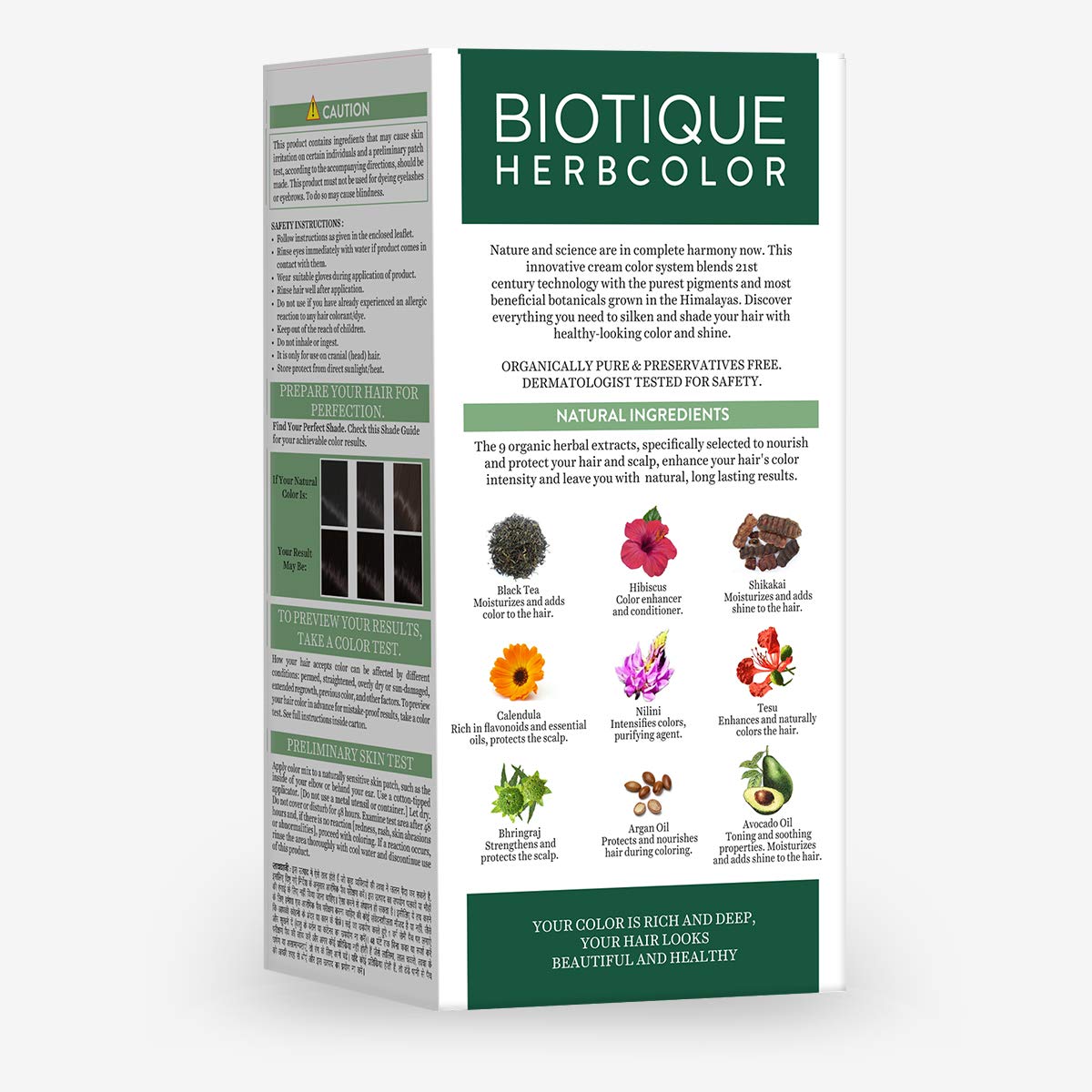 Biotique Bio Herbcolor Conditioning Hair Color, 50g + 110ml - Darkest Brown 3N (Pack of 1) & Biotique Onion Black Seed Hair Mask, Ideal for Hair Fall Control, 175g | Hair Nourishment, Hairfall control