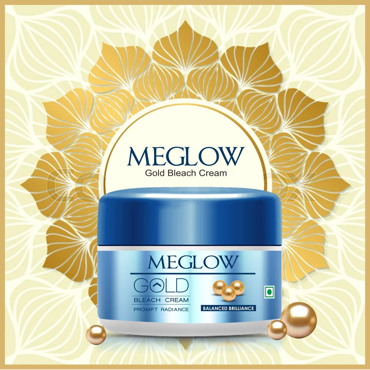 Meglow Skin Care Combo Pack of 3-Gold Bleach cream (50g)|Face Cream For Women (50g) with Aloevera Extracts & Vitamin E|Instant Glow Face Wash (70g)+Skin Brightening and Luminizing for Radiant Skin
