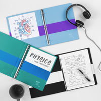 Avery Two-Tone Durable 3 Ring Binder, 1 Inch Slant Rings, Blue/Teal View Binder (17290) 1