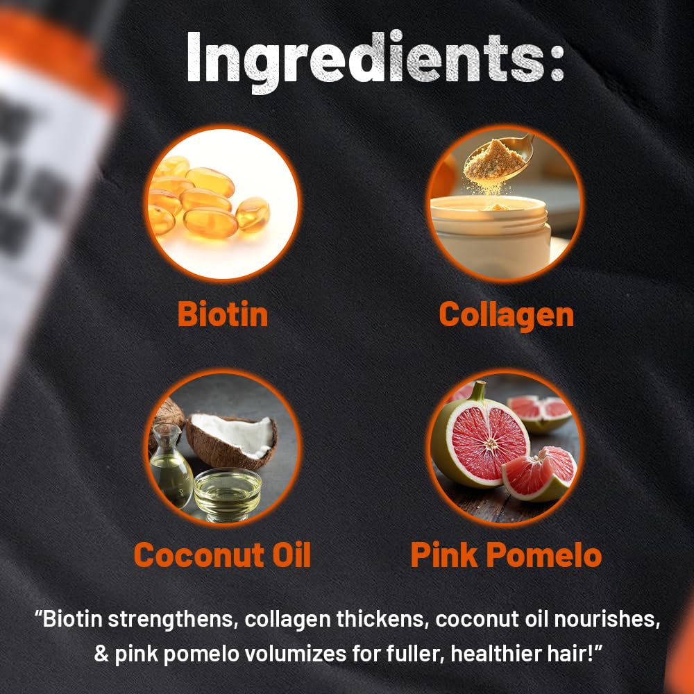 HIVADO Thick & Full Shampoo - Thinning And Limp Hair - Density And Lushness - Strengthen Root To Tip - Strong Hair - Non-Toxic For Men, 1 Count